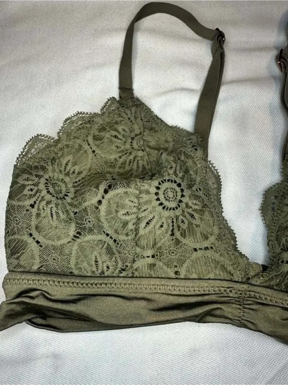 aerie Olive Green Lace‎ Bralette